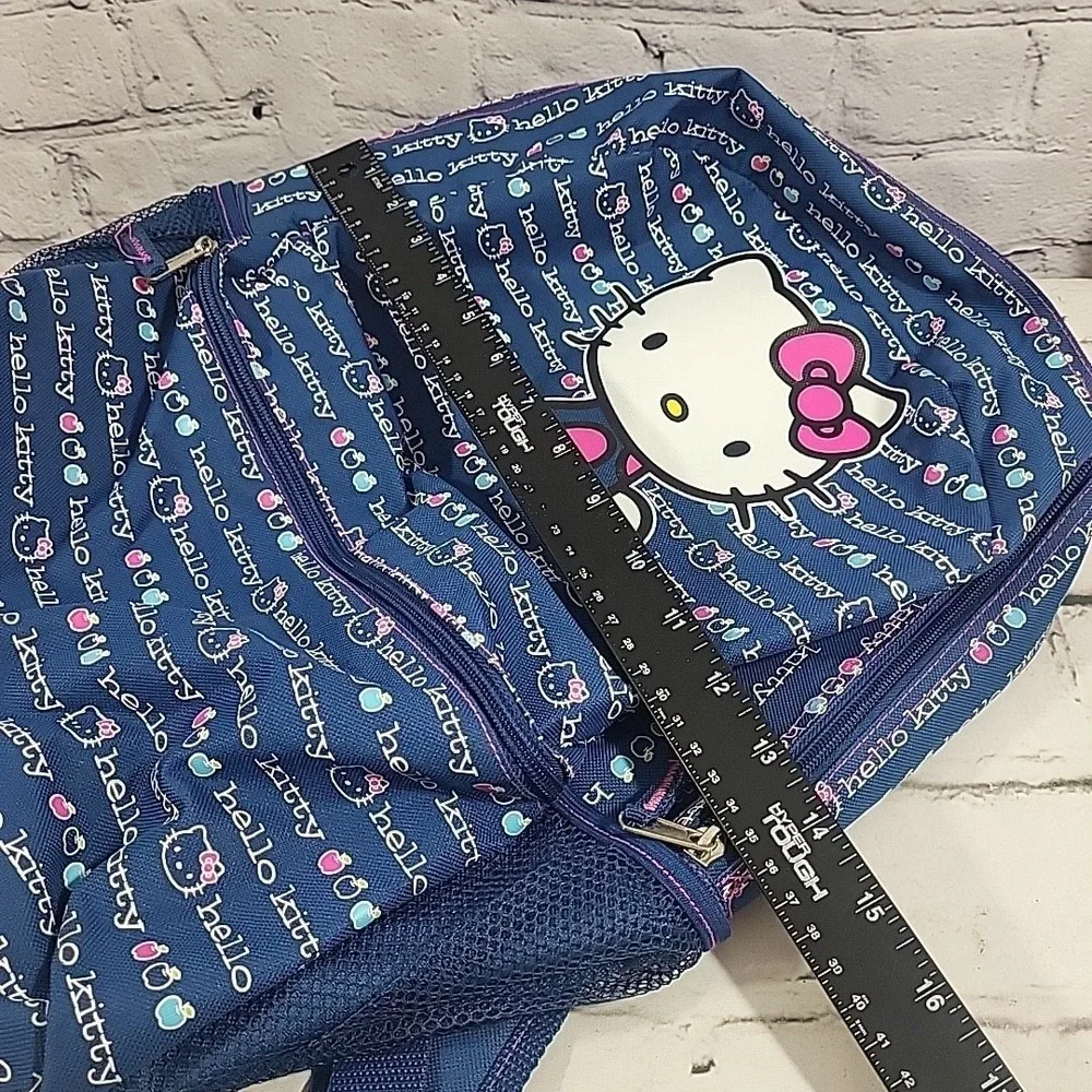 Sanrio Hello‎ Kitty Full-Size Backpack All-Over Brand Print School Book Bag